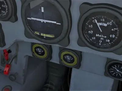 Focke - Wulf Fw 190 Warplane WW2 Low-poly 3D model