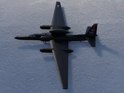 Lockheed U-2S Dragon Lady Low-poly 3D model