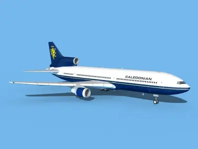 Lockheed L-1011 TriStar Claedonian 3D model