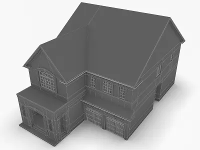 Cottage House 05 Low-poly 3D model