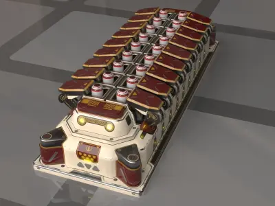 Imperial SX Sparrow Missile Pod 3D model