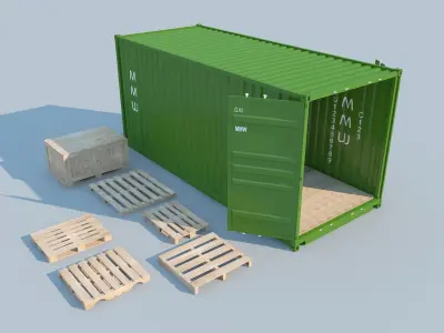 Container MAX 2011 3D model