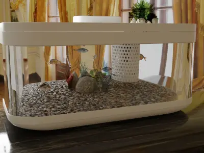 Xiaomi brand aquarium 3D model
