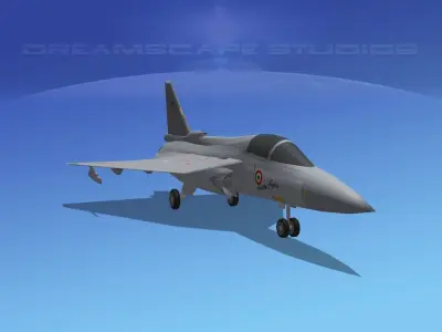 HAL Tejas Fighter V01 Low-poly 3D model
