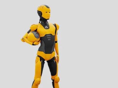 CHILD BOT  RIGGED 3D model
