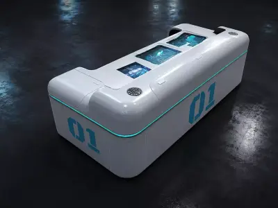 lumen hologram desk Free low-poly 3D model