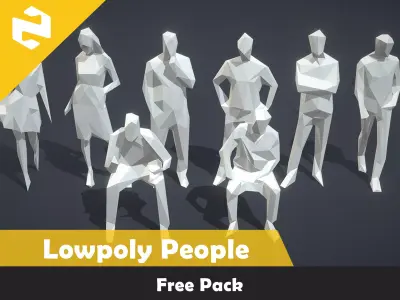 Free Pack - Lowpoly People Free low-poly 3D model