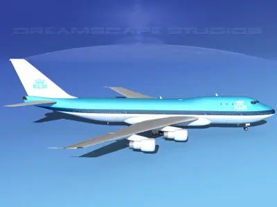 Boeing 747-100 Royal Dutch KLM 3D model