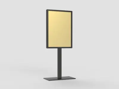 Matte Display Stand 3D model