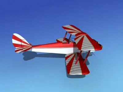 Dehavilland DH82 Tiger Moth V12 3D model