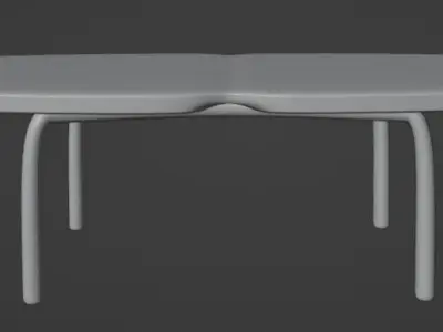 Table marble with legs Free 3D model