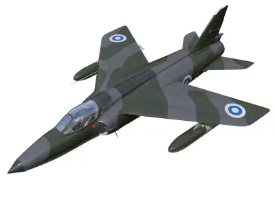 Folland gnat F1 3D model