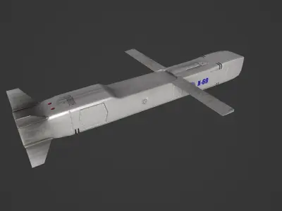 X-69 Cruise Missile Low-poly 3D model