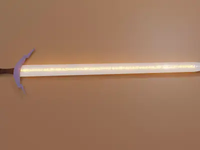 Sword 3D Model Free low-poly 3D model