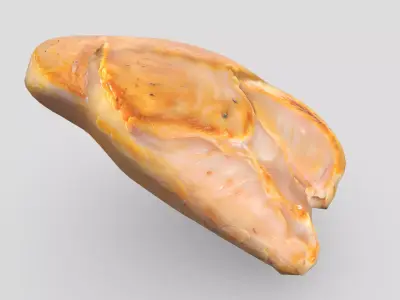 CC0 - Cooked Chicken Breast Free low-poly 3D model