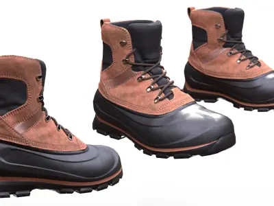 Boots 12 - All MH Bodies and UE5 Skeletons - Rigged Low-poly 3D model