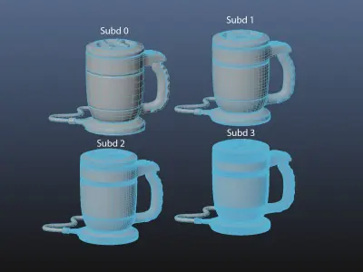 Electric thermal mug 3D model