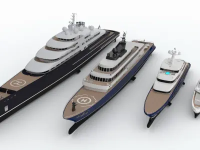Collection Yacht June 2024 3D model