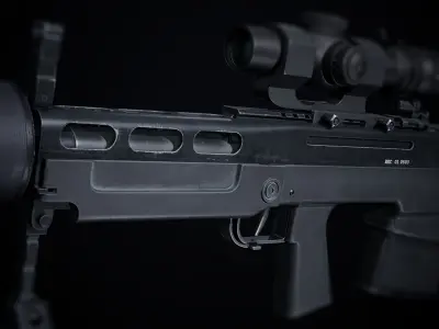 VKS Vykhlop PBR Low-poly 3D model