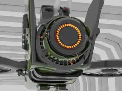 Army Fighter Plane Free low-poly 3D model