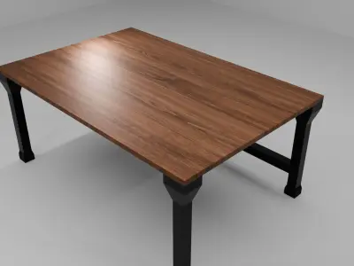 Table Furniture prop Free low-poly 3D model