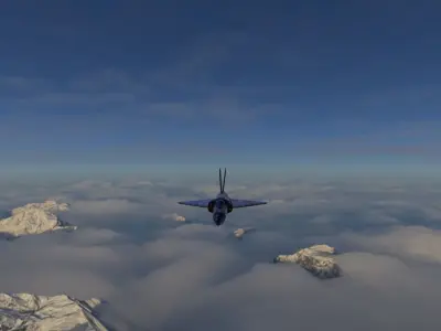 Mirage 2000 Scifi Low-poly 3D model