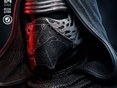 STAR WARS Kylo Ren Bust 3D print model
