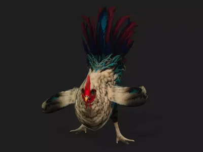 Chicken A4 Free 3D model