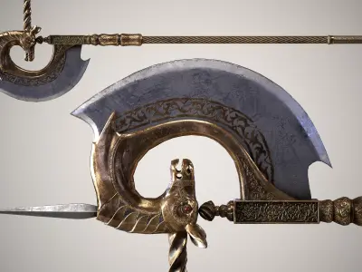 Antelope Tabar Low-poly 3D model