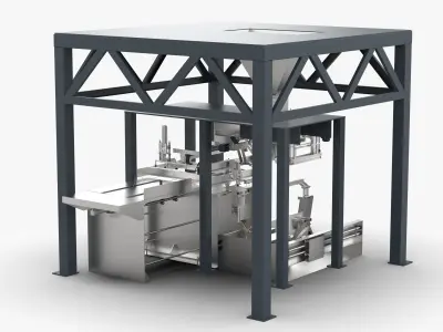 Automatic Scale Bag Making Packaging Machine 3D model