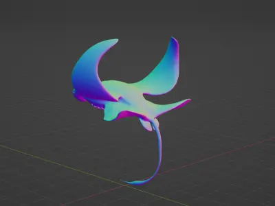 Manta Ray Mutant 3D model