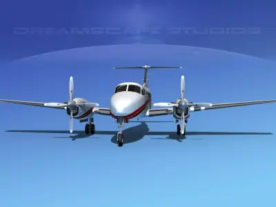 Beechcraft 350 Super King Air V11 3D model