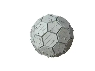 Sci Fi Object No 2225 Low Poly Low-poly 3D model
