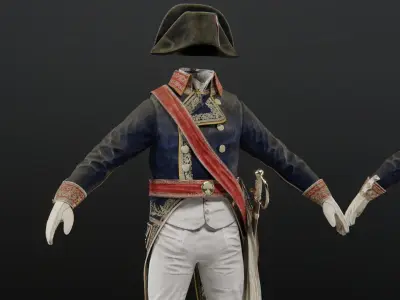 Soldier Napoleon General 3D model