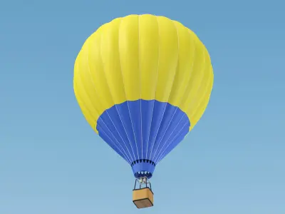 Hot Air Balloon 04 3D model