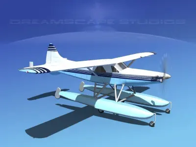 DeHavilland DHC-2 Turbo Beaver V20 3D model
