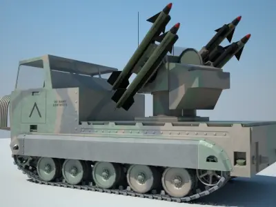 M48 Chapparal Low-poly 3D model