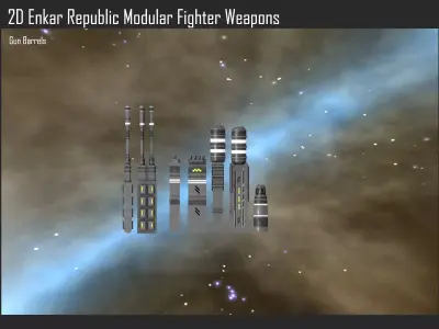 2D Enkar Republic Modular Fighter Weapons Texture