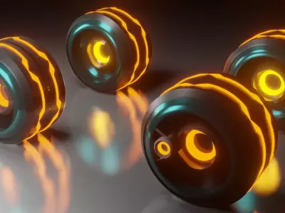 Sport Wheels 3D model 3D model