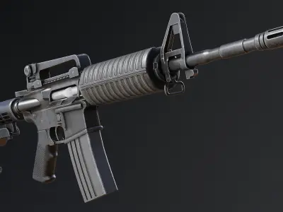 M4A1 for Gameasset Low-poly 3D model