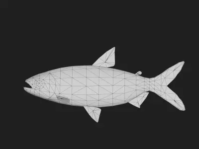 Tetra Low-poly 3D model