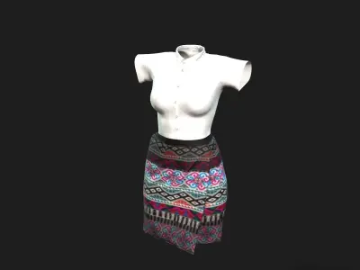 Khaub ncaw clothes 3D model