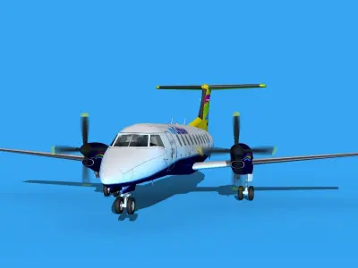 Embraer EMB120 Inter Carribean 3D model