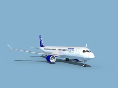 Bombardier CS300 3D model