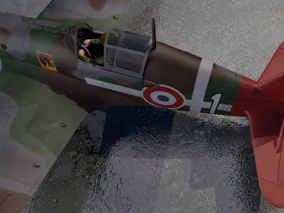 Morane Saulnier Ms-406 C1 3D model