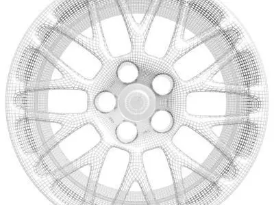 Wheel Rim 3D model 6