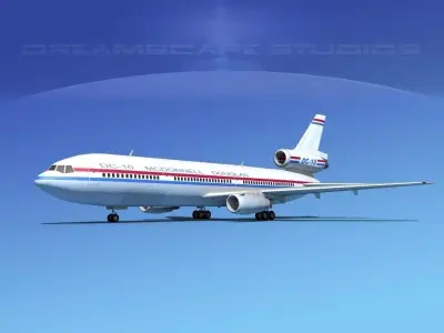 DC-10 McDonnell Douglas 3D model