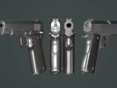 Pistol M1911 a1 3d Model 3D model