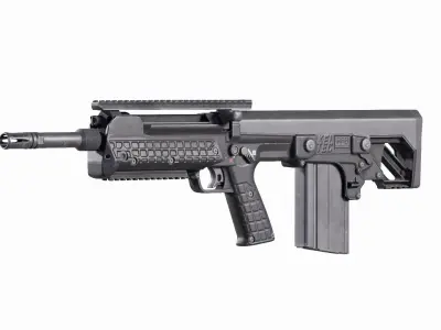 Kel-Tec RFB 762x51 NATO Bullpup Rifle Low-poly 3D model