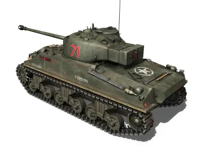 Sherman MK VC Firefly - Carole 3D model
